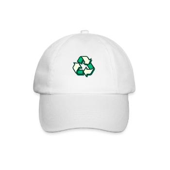 Recycling - Baseballkappe - Weiß/Weiß - Vorne