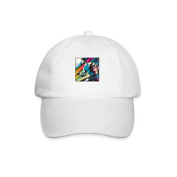 Homme sportif - Casquette classique - blanc/blanc - Devant
