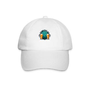 I have beer flu - Baseball Cap - white/white - Front