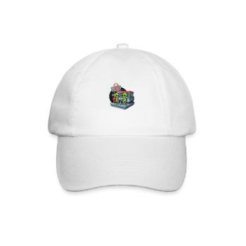 Space Date - Verliebtes Paar - Baseballkappe - Weiß/Weiß - Vorne