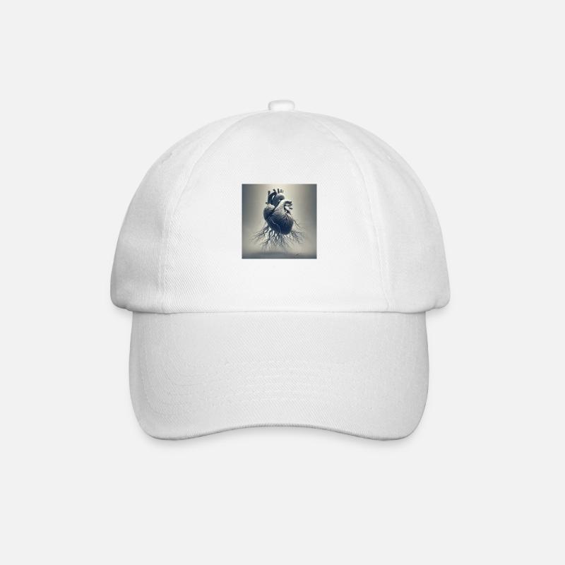 Rooted - Baseball Cap - white/white