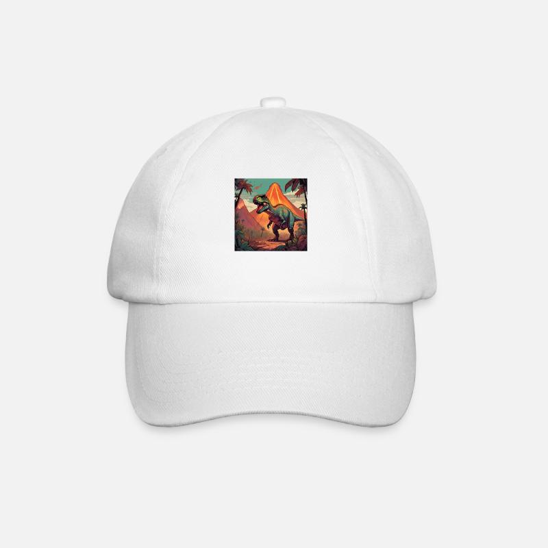 T-Rex Dinosaurier Dinosaure - Casquette classique - blanc/blanc