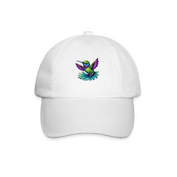 Hummingbird Bird - Baseball Cap - white/white - Front