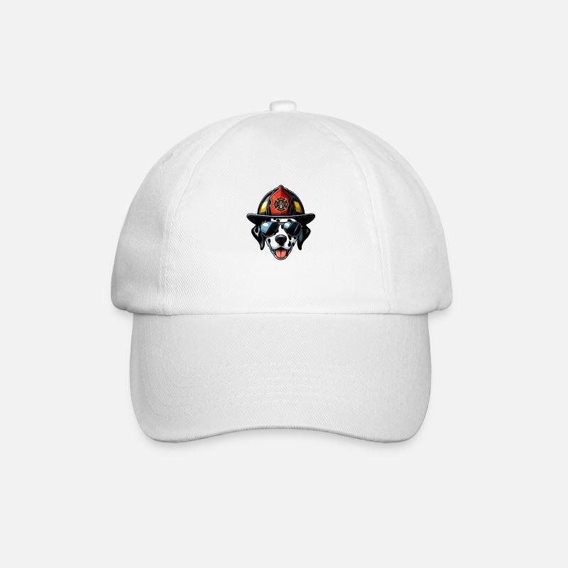 Fire Brigade Dalmatians - Baseball Cap - white/white