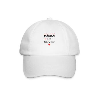 Maman d’un bébé d’amour - assorti bébé - Casquette classique - blanc/blanc - Devant