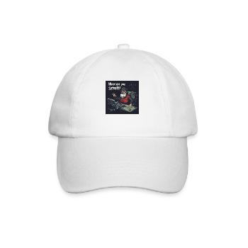Bitcoin uncle Satoshi - Baseballkappe - Weiß/Weiß - Vorne