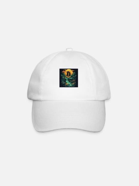 Bitcoin - Baseballkappe - Weiß/Weiß