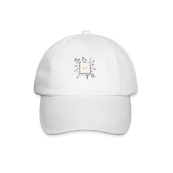 be still and know - Baseball Cap - white/white - Front