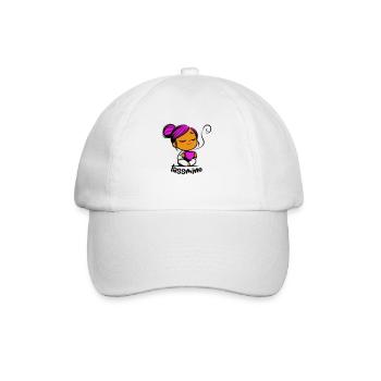 Tassmine relaxes with a cup of tea or coffee - Baseball Cap - white/white - Front