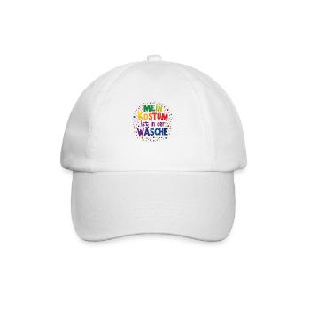 Mein Kostüm ist in der Wäsche - Baseballkappe - Weiß/Weiß - Vorne