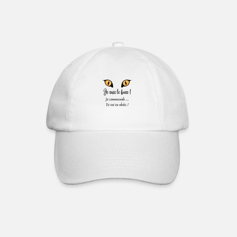 c'est qui le patron - Casquette classique - blanc/blanc