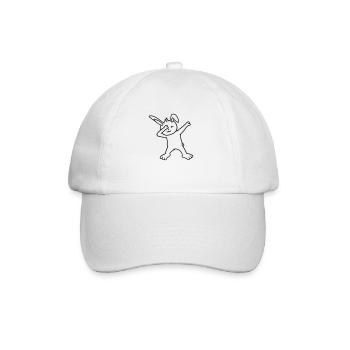 Bunny Dabbing Dab Dance Pose Dancing Party Celebrate - Baseball Cap - white/white - Front
