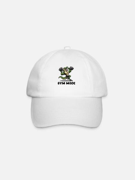Crocodile Comic Fitness Salle de sport - Casquette classique - blanc/blanc
