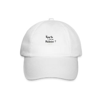 Veux tu être ma marraine - Casquette classique - blanc/blanc - Devant