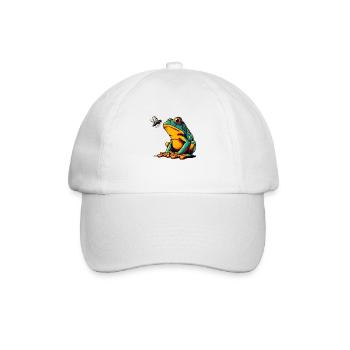 La grenouille et la mouche - Casquette classique - blanc/blanc - Devant