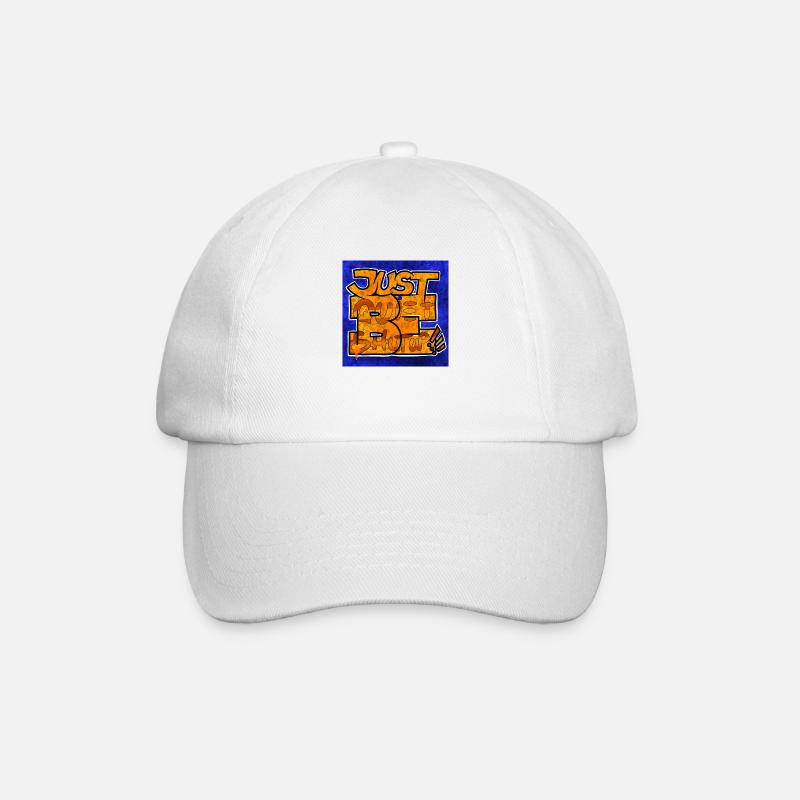 Sois simplement (calme-toi, tais-toi) - Casquette classique - blanc/blanc