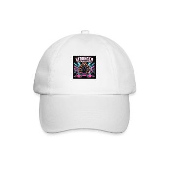 Stronger than your excuses - Baseball Cap - white/white - Front