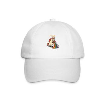 Einhorn - Baseballkappe - Weiß/Weiß - Vorne
