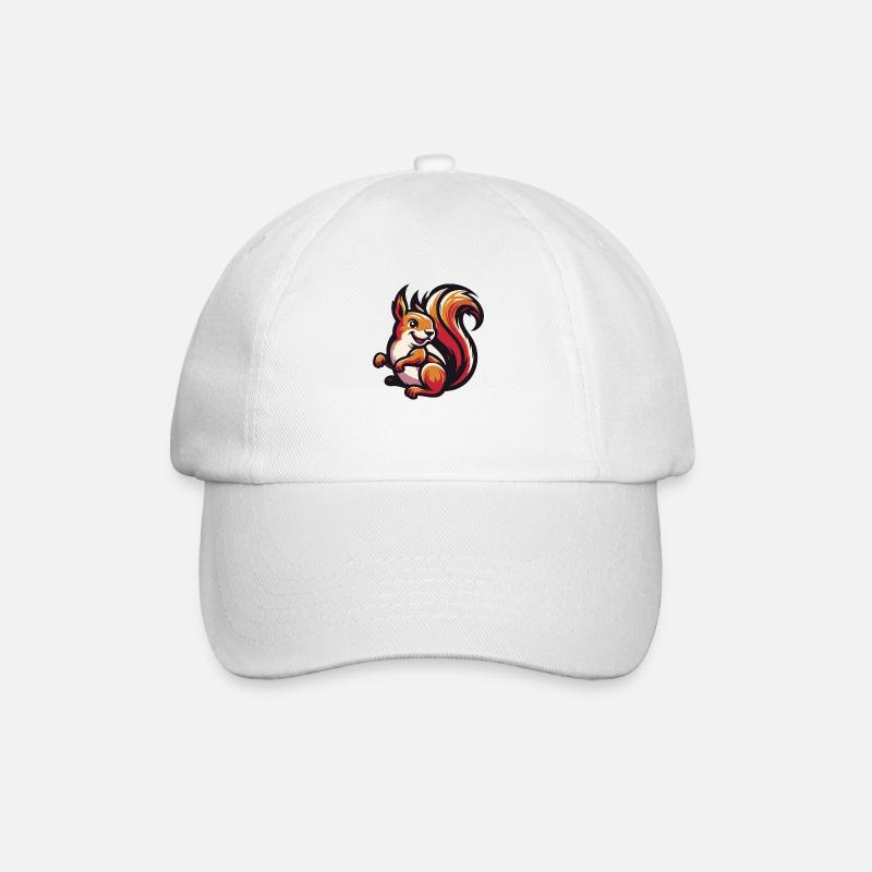 Écureuil roux Grace - Casquette classique - blanc/blanc