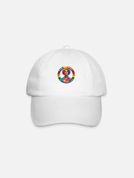 Regenbogen-Stolz - Baseballkappe - Weiß/Weiß