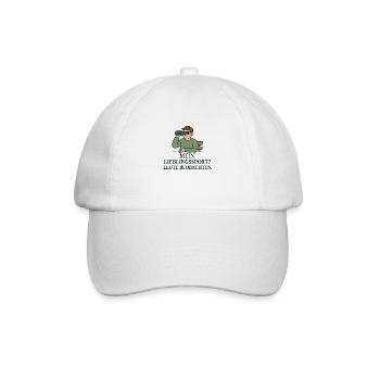 Mein Lieblingssport? Leute beobachten. - Baseballkappe - Weiß/Weiß - Vorne