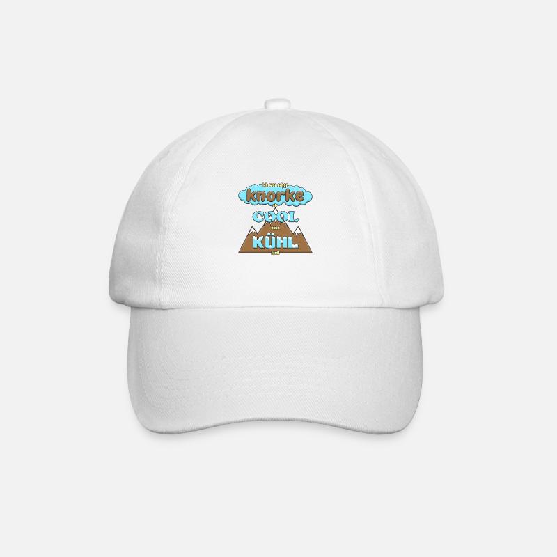 Knorke ist cool - Baseballkappe - Weiß/Weiß