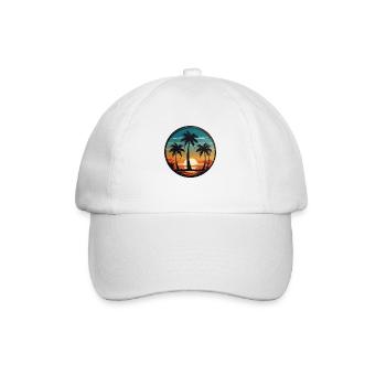 Palm trees about the West - Baseball Cap - white/white - Front