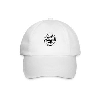 Limitierte Auflage 1977 Jahrgang alle Originalteile - Baseballkappe - Weiß/Weiß - Vorne