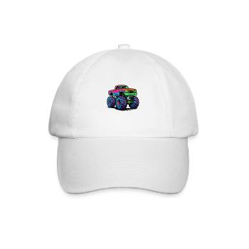 Monster Truck Neon - Baseball Cap - white/white - Front