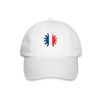 La France éclabousse de couleurs - Casquette classique - blanc/blanc - Devant