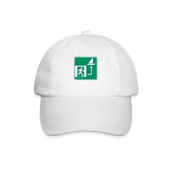 Ich will zum Segeln - Baseballkappe - Weiß/Weiß - Vorne