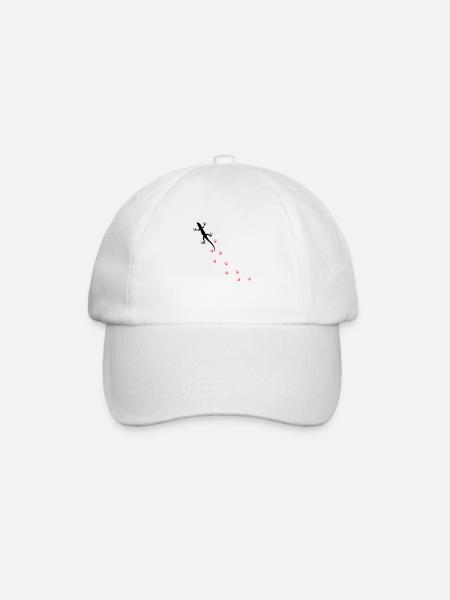 Gecko - Baseballkappe - Weiß/Weiß