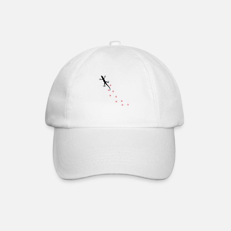 Gecko - Baseballkappe - Weiß/Weiß
