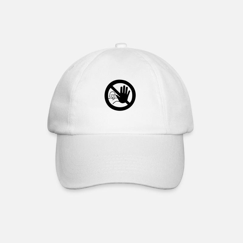 ARRÊT - Casquette classique - blanc/blanc