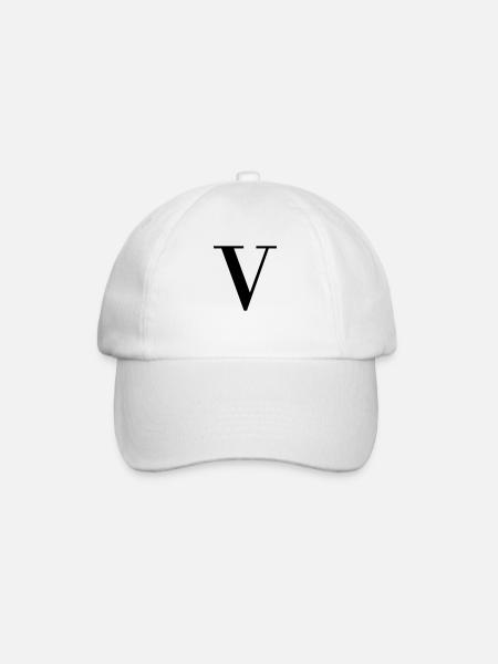 Capital V - Baseball Cap - white/white