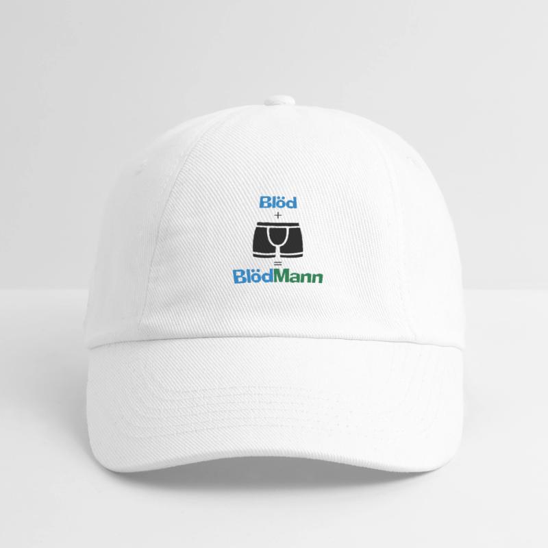 Blödmann Mann Idiot Geschenk provokant Spruch Idee Baseballkappe