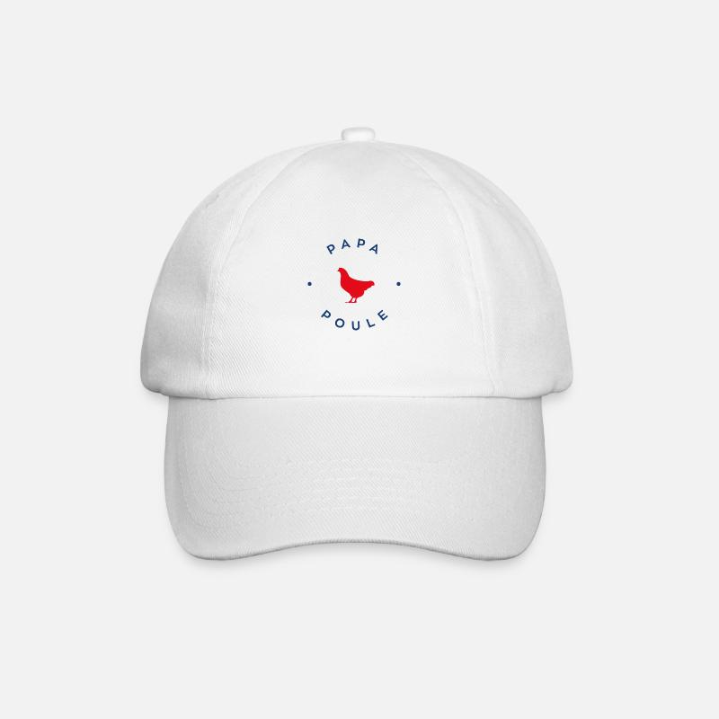 Papa poule - Casquette classique - blanc/blanc