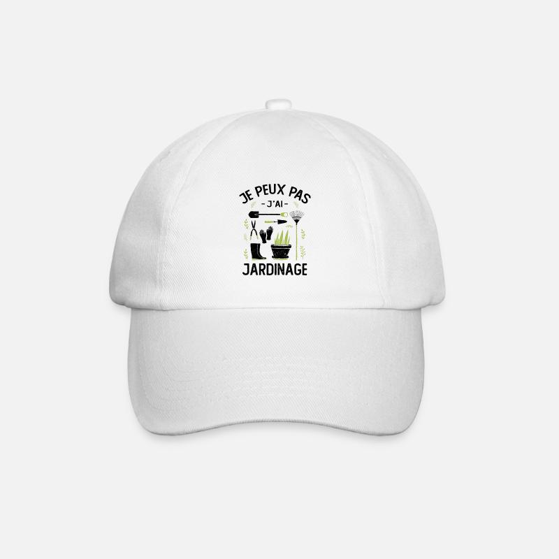 Je Peux Pas J'ai Jardinage - Casquette classique - blanc/blanc