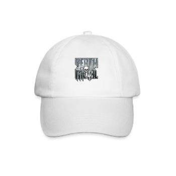 Death Metal Grey - Baseball Cap - white/white - Front
