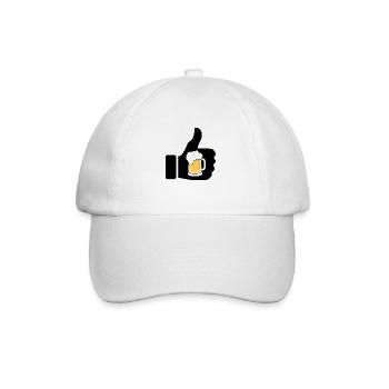 Nous liken bière - Casquette classique - blanc/blanc - Devant