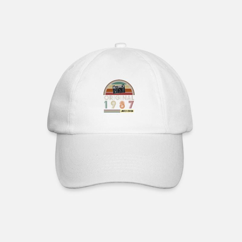 1987 - Baseballkappe - Weiß/Weiß