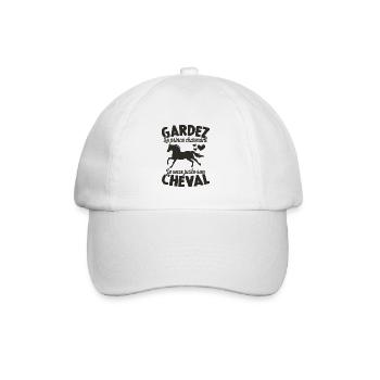 Gardez Le Prince Charmant Je Veux Juste Son Cheval - Casquette classique - blanc/blanc - Devant