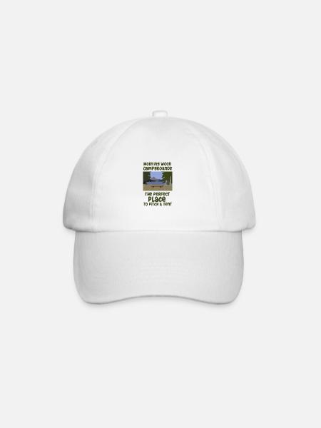 Camping slogan camping - Casquette classique - blanc/blanc