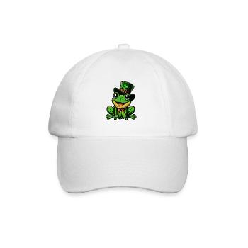 Porte-bonheur Grenouille Cylindre de la Saint-Patrick - Casquette classique - blanc/blanc - Devant