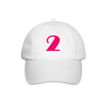 2. 2 ANS. 2e ANNIVERSAIRE. ANNIVERSAIRE 2 ANS - Casquette classique - blanc/blanc - Devant