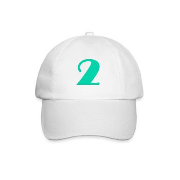 2 JAHRE. 2. JUBILÄUM. GEBURTSTAG 2 JAHRE. 2 - Baseballkappe - Weiß/Weiß - Vorne
