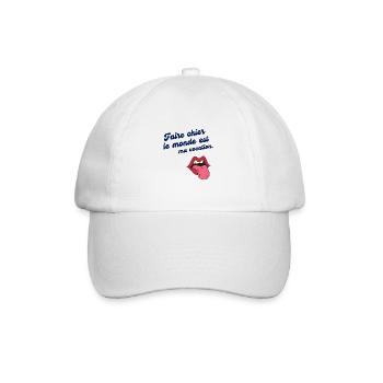 Humour défaut drôle - Casquette classique - blanc/blanc - Devant