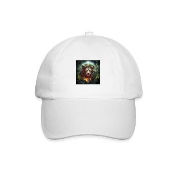 Genius Lion - Baseball Cap - white/white - Front