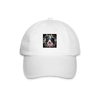 Hi here I am - Baseball Cap - white/white - Front