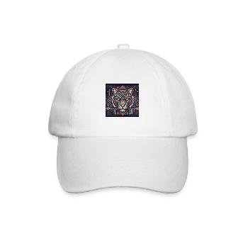 Tigre géométrique - Casquette classique - blanc/blanc - Devant